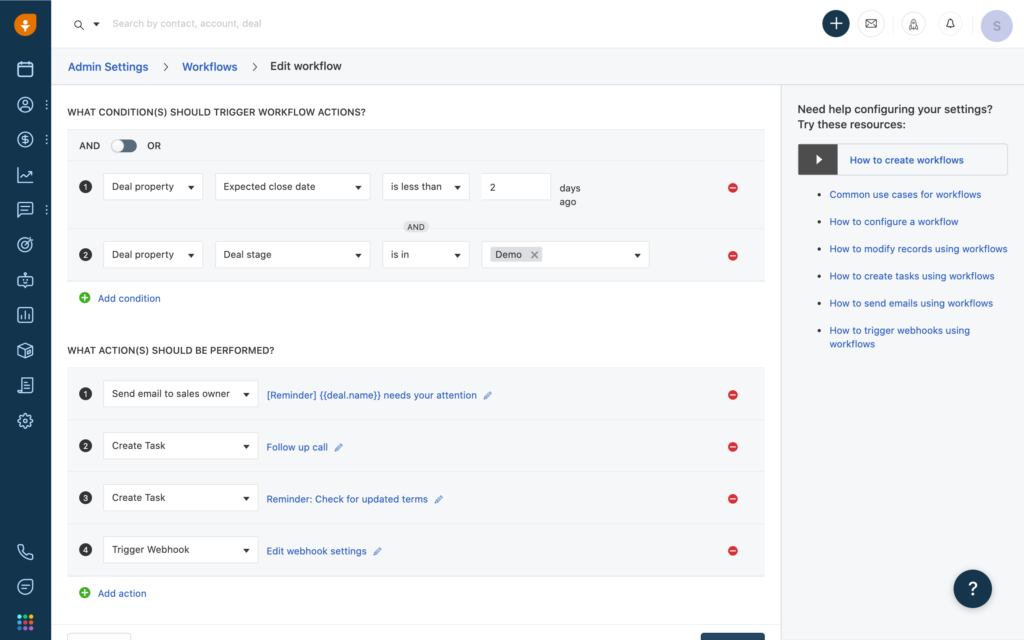 CRM task management automation